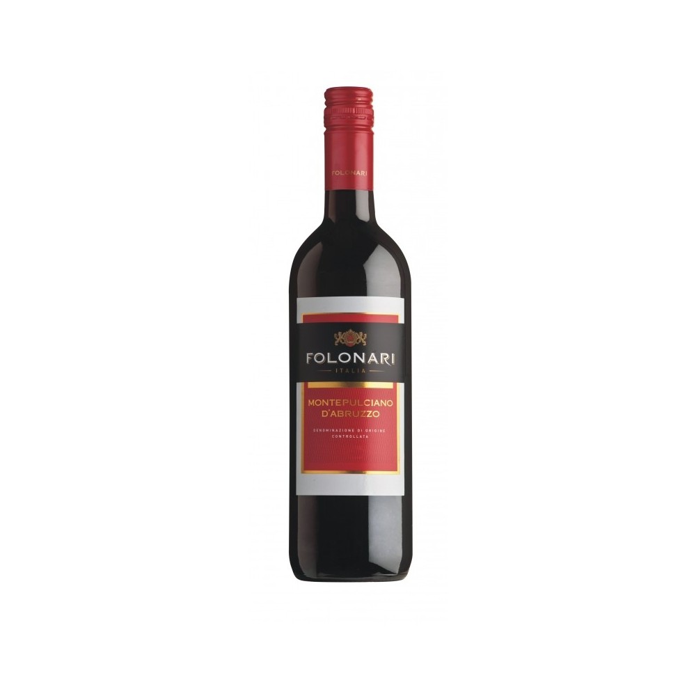 Vin rosu sec Folonari Montepulciano d\'Abruzzo, 0.75L, 12.5% alc., Italia