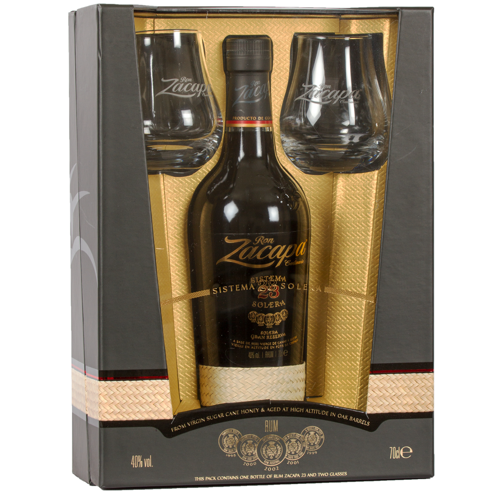 ZACAPA 23Y + 2 GLASSES