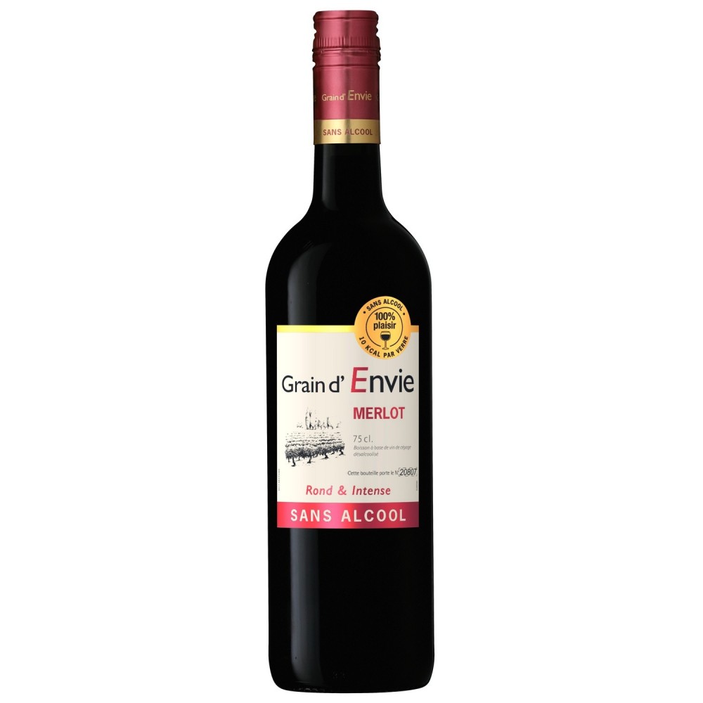 GRAIN D ENVIE ROUGE SANS ALCOOL 0.75L