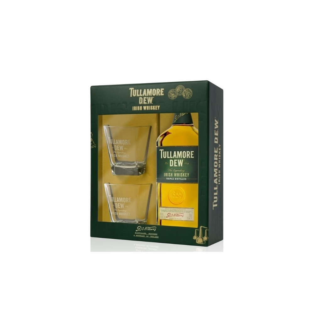 TULLAMORE DEW + 2 GLASSES 0.7L