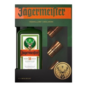 Jagermeister + 3 Metal Cup Shots 1L