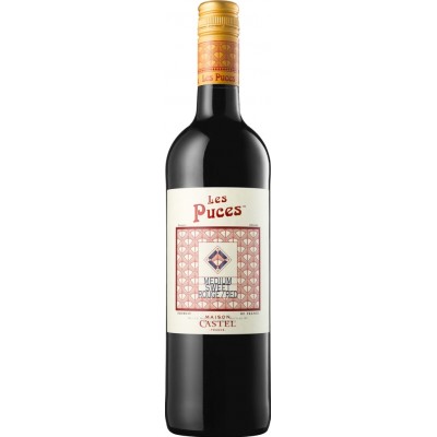 Red Wine Les Puces Rouge Demidulce 0.75l