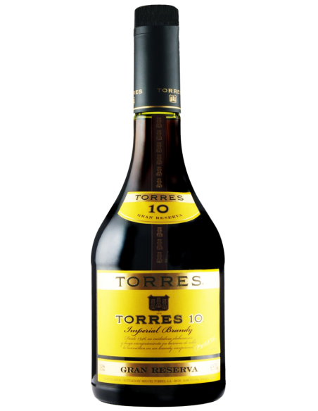 Coniac Brandy Torres 10 Anos, 38% alc., 1L, Spania