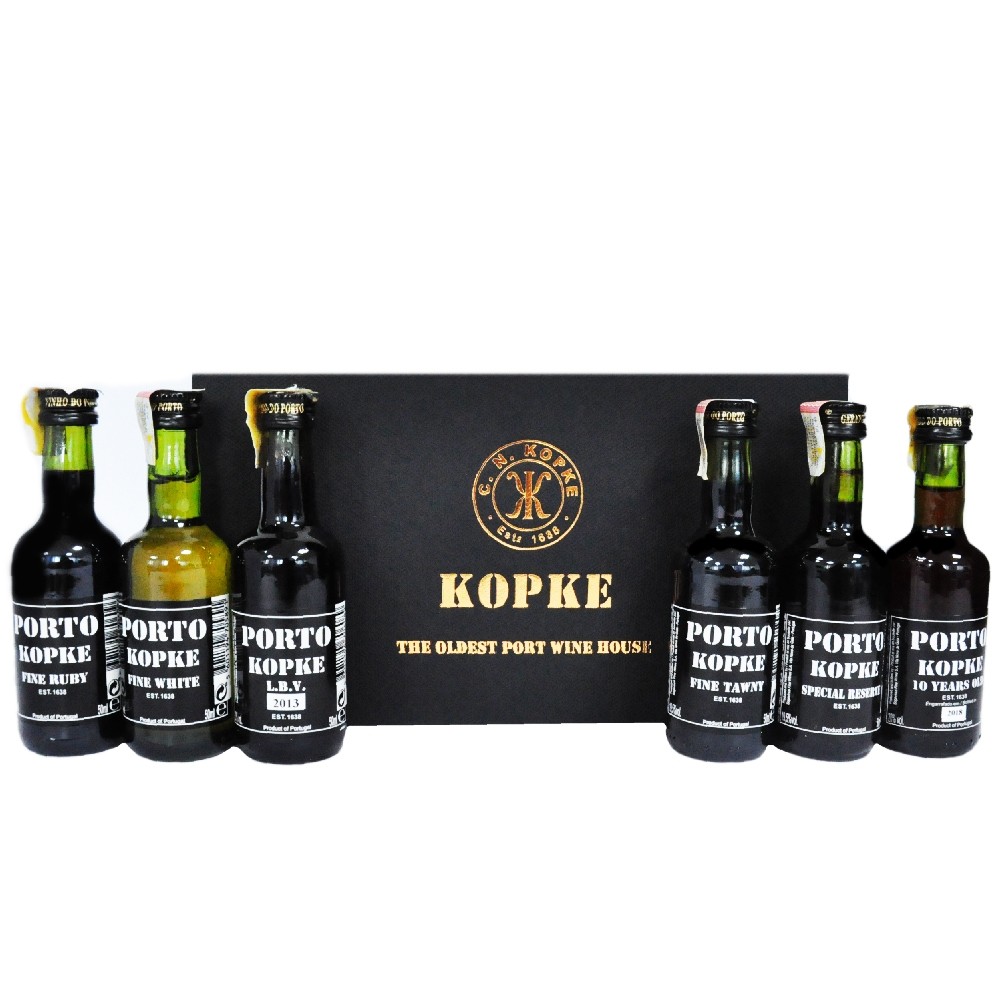 Kit 5 Kopke, 20% alc., 0.05L, Portugalia