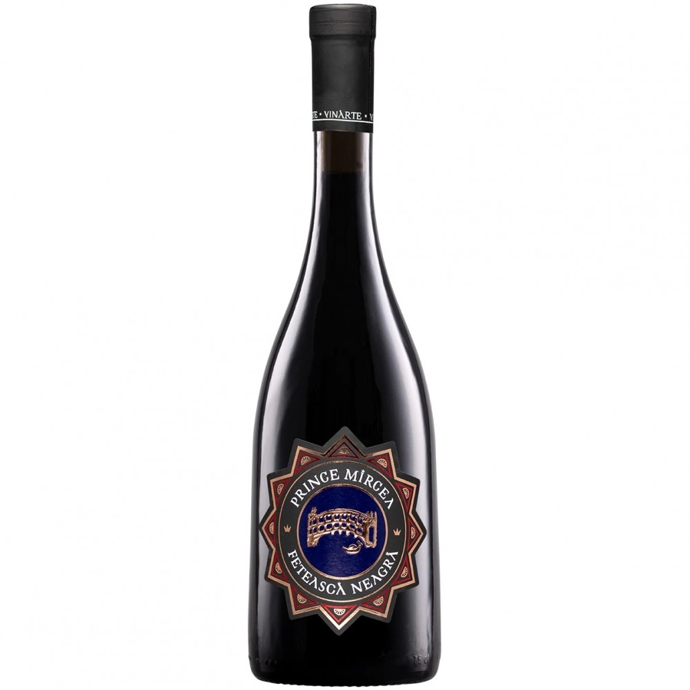 Vin rosu sec, Feteasca Neagra, Prince Mircea, 13.5% alc., 0.75L, Romania