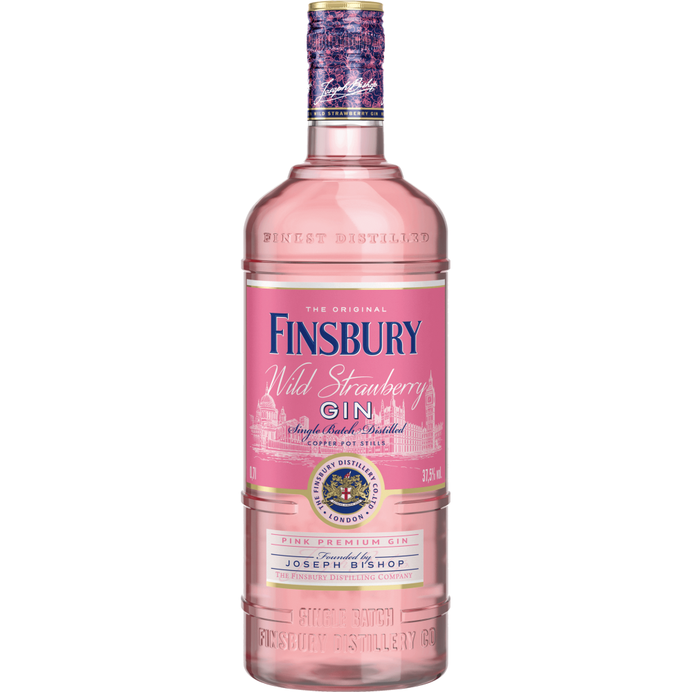 Gin Finsbury Wild Strawberry, 37.5% alc.,0.7L, Anglia