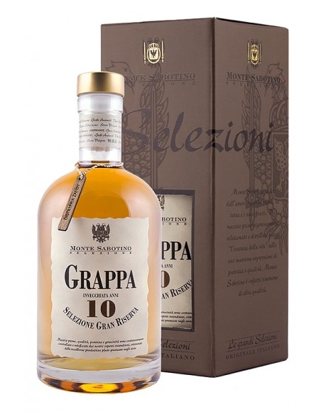 Grappa Monte Sabotino 10 ani Gran Riserva, 40% alc., 0.7L, Italia