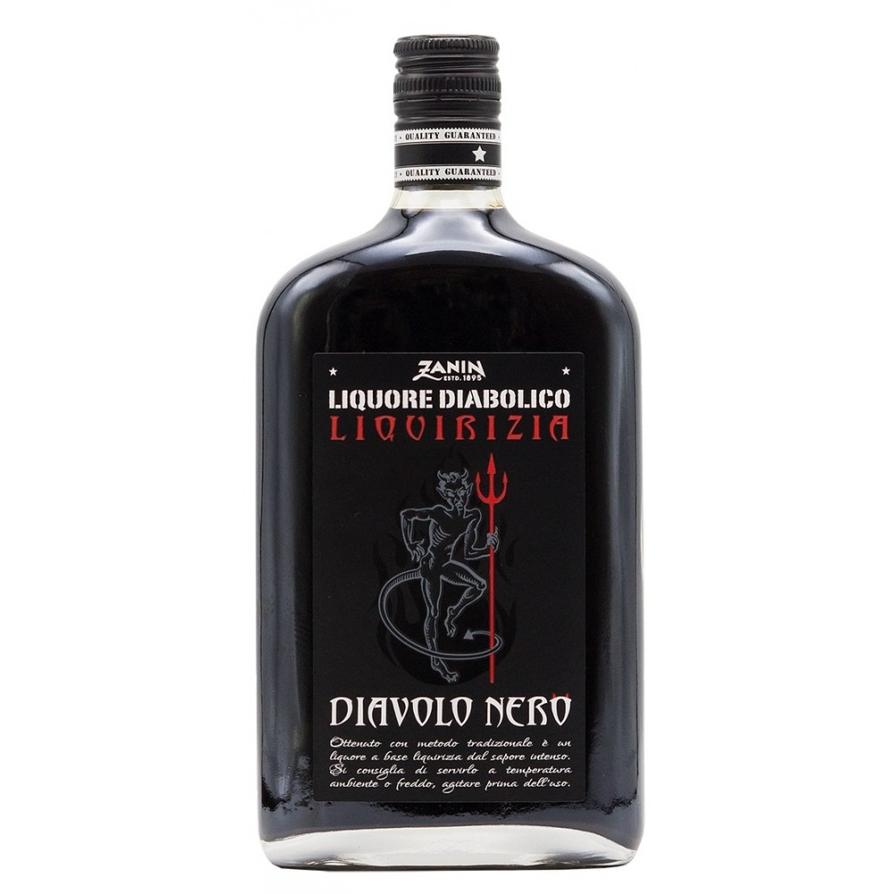 Lichior Zanin Diavolo Nero, 25% alc., 0.7L, Italia