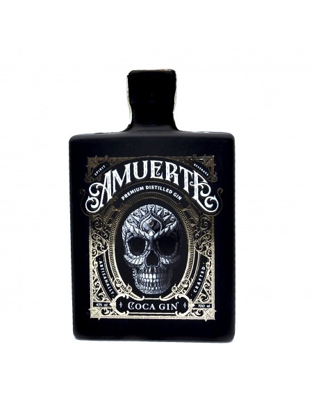 Gin Amuerte Coca Leaf  Black Edition 43% alc., 0.7L