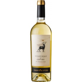 Vin alb demisec, Feteasca Regala, Ceptura Astrum Cervi Dealu Mare, 0.75L, 13% alc., Romania