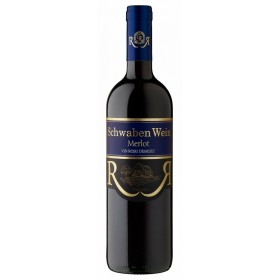 Vin alb demisec, Merlot, Schwaben Wein Recas, 0.75L, 13.5% alc., Romania