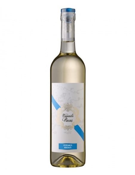 Vin alb demisec, Feteasca Regala, Domeniile Recas, 12% alc., 0.75L, Romania