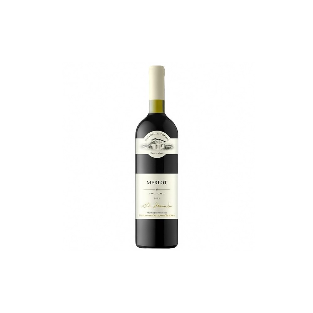 Red whine dry, Merlot, Domeniile Tohani Dealu Mare, 0.75L, 12.5% alc., Romania