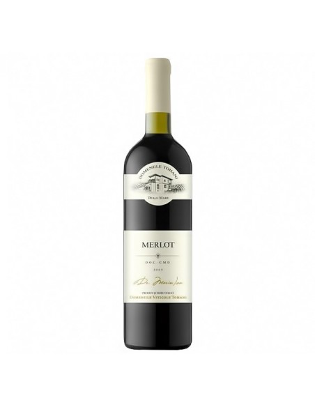 Red whine dry, Merlot, Domeniile Tohani Dealu Mare, 0.75L, 12.5% alc., Romania