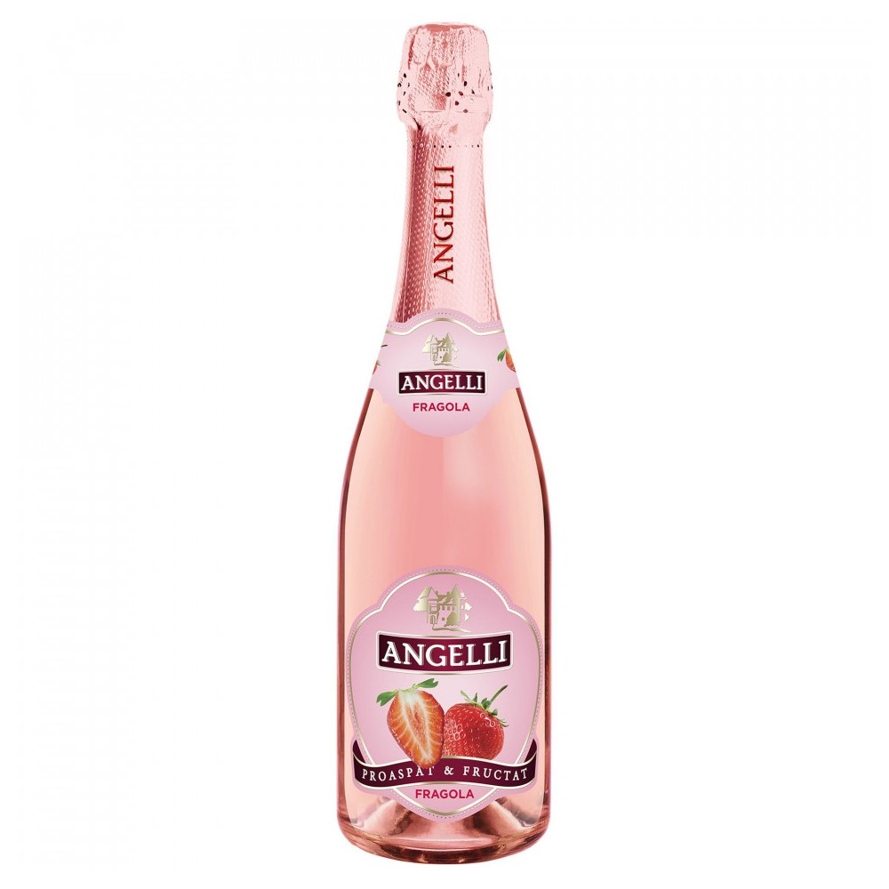 Cocktail Angelli cu aroma de capsuni, 7% alc., 0.75L, Romania