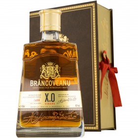 Coniac Brancoveanu XO Noble + carte, 40% alc., 0.7L, Romania