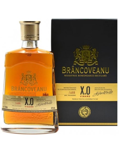 Coniac Brancoveanu XO Noble + cutie, 40% alc., 0.7L, Romania