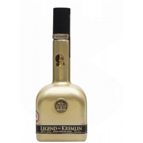 Vodca Legend of Kremlin Black/ Gold/ Transparent Bottle, 0.7L, 40% alc., Rusia