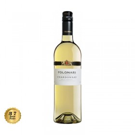 White secco wine, Chardonnay, Folonari Delle Venezie, 0.75L, 12.5% alc., Italy