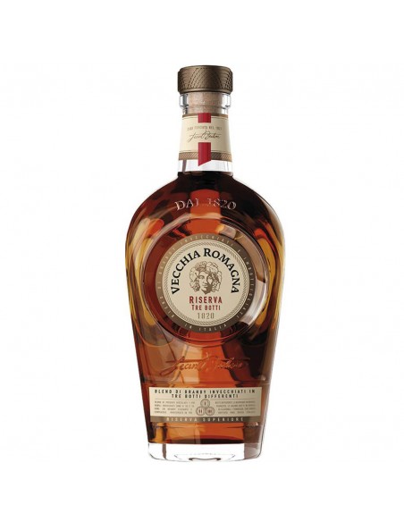 Brandy Vecchia Romagna Riserva Tre Botti, 40.8% alc., 0.7L, Italia