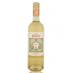 Vin alb sec Les Puces Blanc, 0.75L, 11% alc., Franta