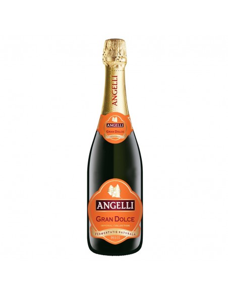 Sweet Sparkling wine Gran Dolce, Angelli, 0.75L, 11.5% alc., Romania