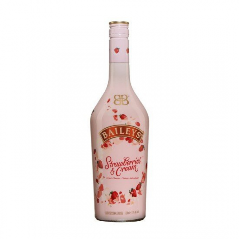 Lichior Baileys Strawberries & Cream, 17% alc., 0.7L, Irlanda