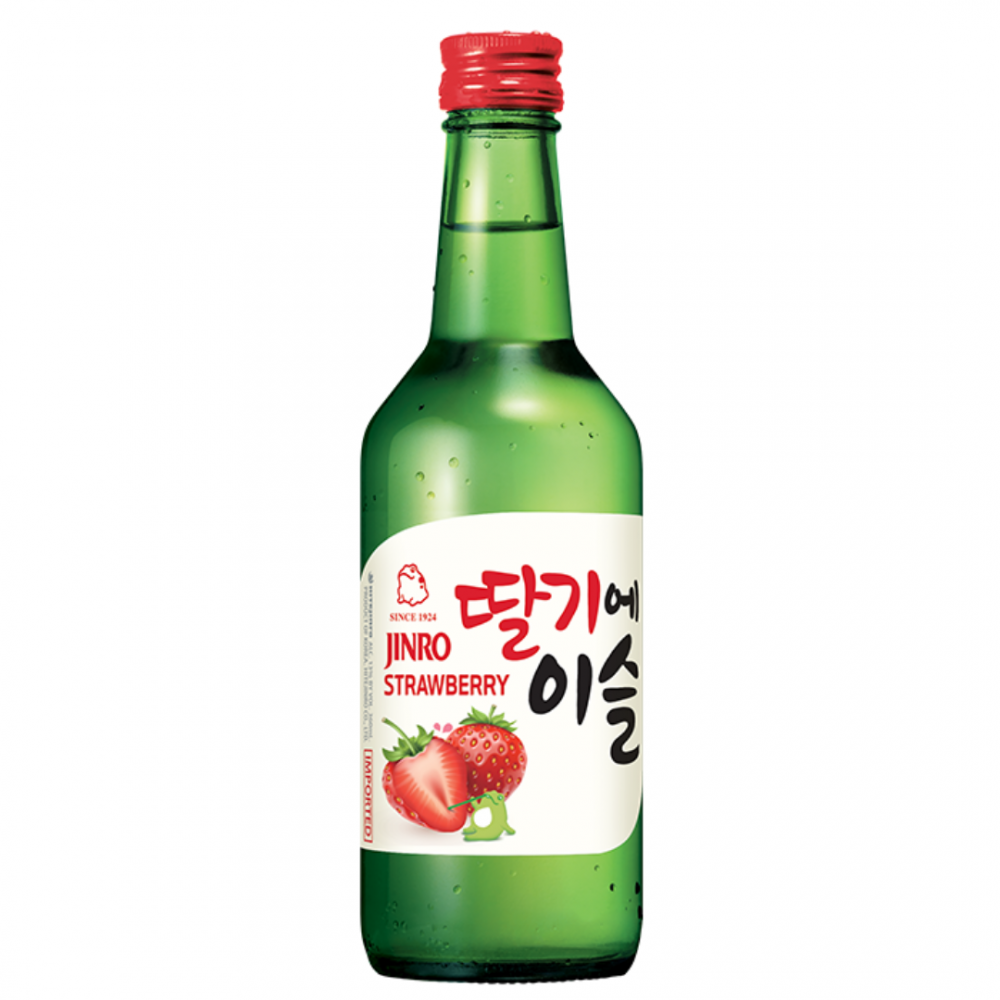 Bautura traditionala Jinro Soju Strawberry, 13% alc., 0.35L, Coreea