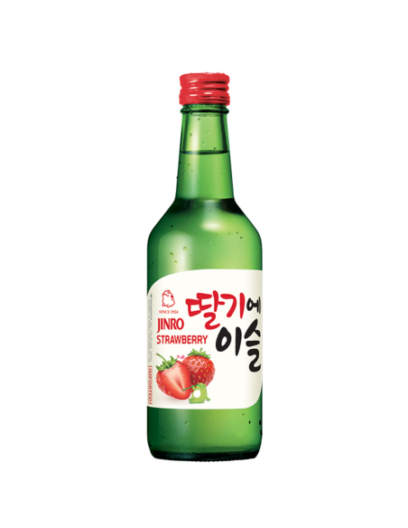 Traditional drink Jinro Soju Strawberry, 13% alc., 0.35L, Korea