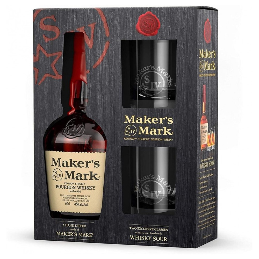 Whisky Maker's Mark + Pahare 0.7L, 45% alc.