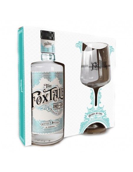 Gin The FoxTale Dry + Glass, 40% alc., 0.7L, Portugal