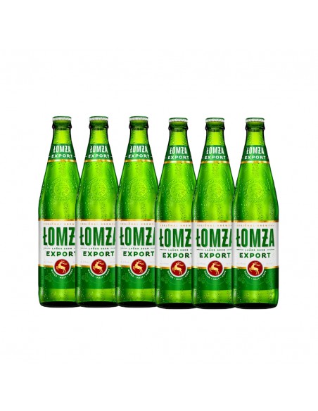 Pachet 6 bucati bere blonda, filtrata Lomza Export, 6% alc., 0.5L, sticla, Polonia