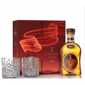 Whisky Cardhu 12 ani + 2 Pahare 0.7L, 12 ani, 40% alc., Scotia