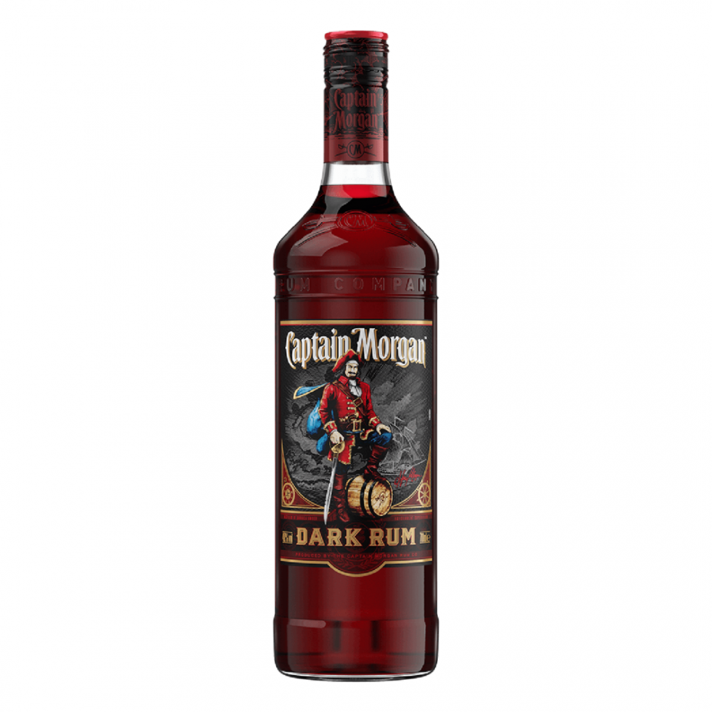 Rom negru Captain Morgan Dark, 40% alc., 0.7L