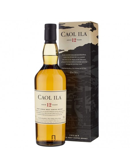 Whisky Caol Ila Islay Single Malt + cutie, 0.7L, 43% alc.,12 ani, Scotia