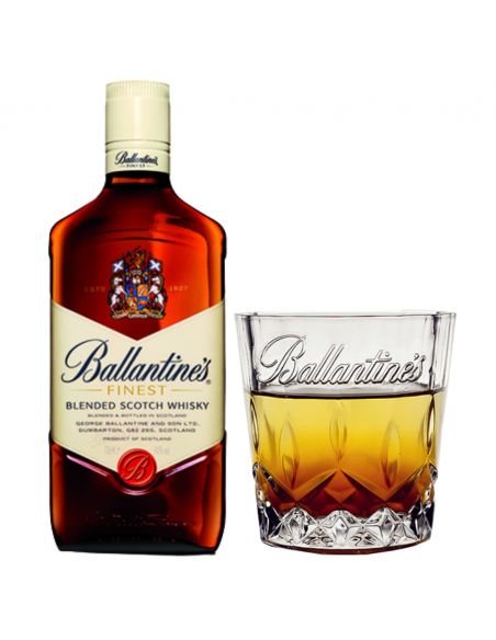 Whisky Ballantine's Finest Blended Scotch + 1 glass, 0.7L, 40% alc., Scotland