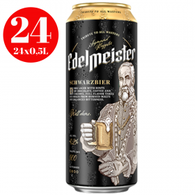 Bax 24 bucati bere neagra Edelmeister Schwarz, 4.5% alc., 0.5L, Polonia