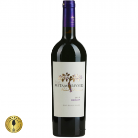 Merlot, Viile Metamorfosis DOC dry red wine, 0.75L, 14.5% alc., Romania