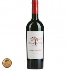 Cabernet Sauvignon, Viile Metamorfosis DOC dry red wine, 0.75L, 14% alc., Romania