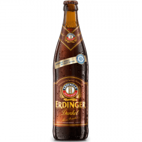 Bere bruna, nefiltrata Erdinger DunkeL, 5.3% alc., 0.5L, Germania