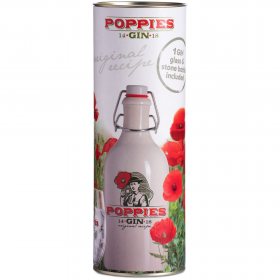 Poppies Gin Gift Box, 17% alc., 0.7L, Belgium