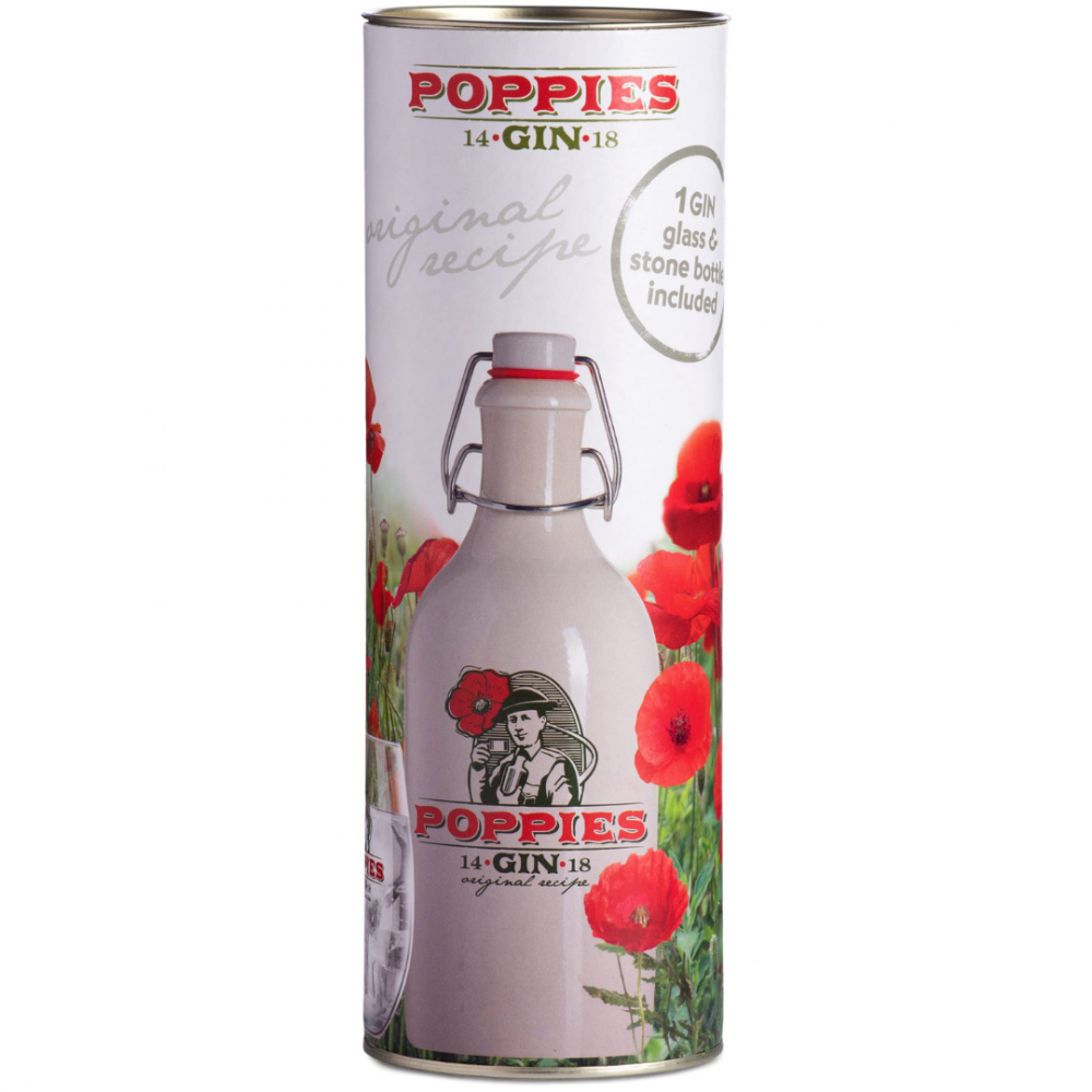 Cutie cadou Gin Poppies, 17% alc., 0.7L, Belgia