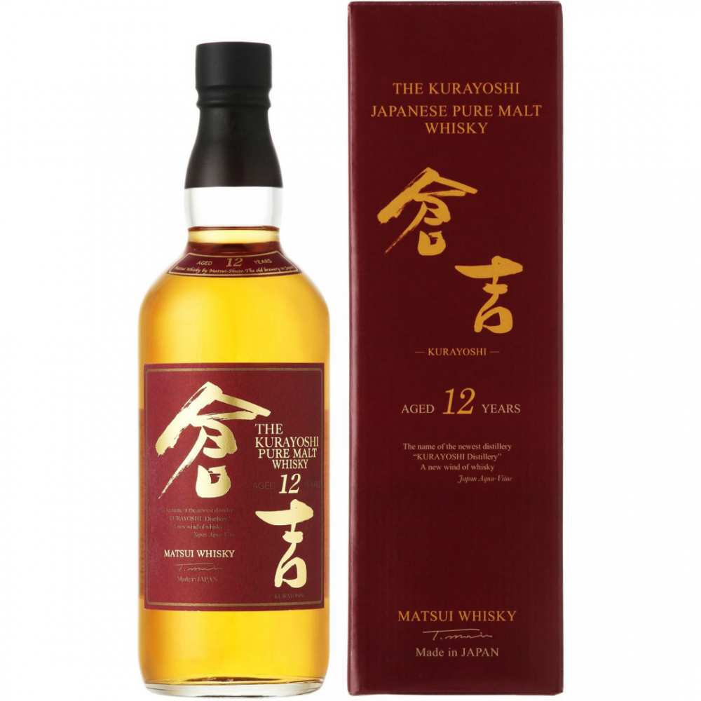 Whisky The Kurayoshi 12 Years Pure Malt, 0.7L, 40% alc., Japonia