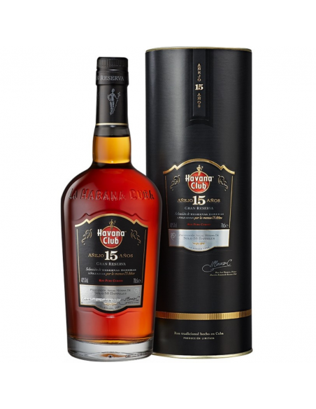 Havana Club Gran Reserva 15 Years Dark Rum, 40% alc., 0.7L, Cuba