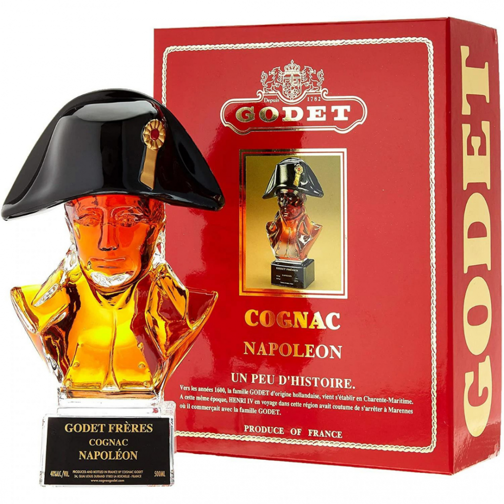 Coniac Godet Freres Napoleon, 40% alc., 0.5L, Franta