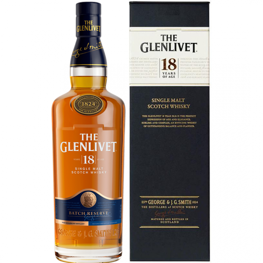 Whisky The Glenlivet, 0.7L, 18 ani, 40% alc., Scotia