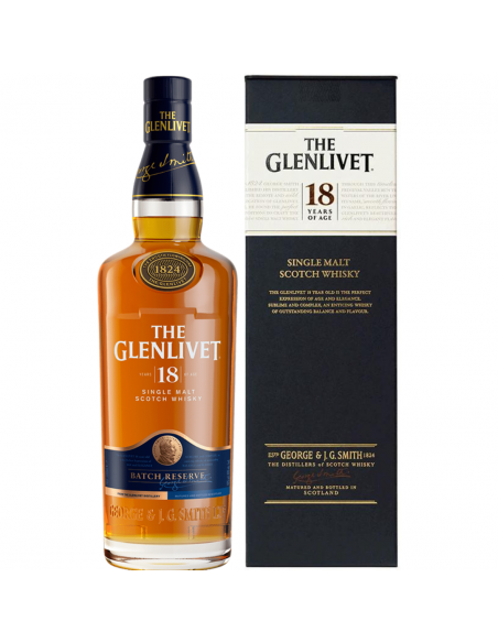 Whisky Single Malt The Glenlivet, 18 years, 40% alc., 0.7L, Scotland