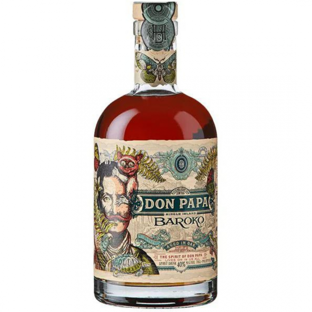 Rom negru Don Papa Baroko, 40% alc., 0.7L, Filipine