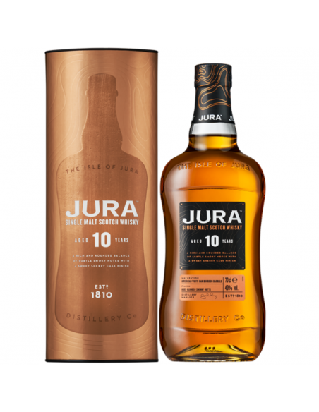 Whisky Isle of Jura 10 Years, 0.7L, 40% alc., Scotia