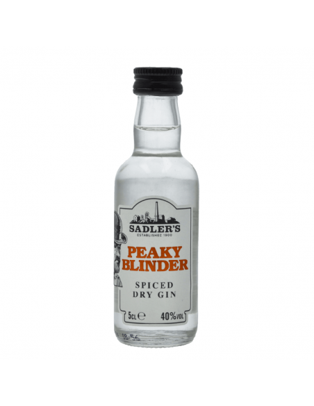 Sadler's Peaky Blinder Spiced Dry Gin Miniature, 40% alc., 0.05L, UK